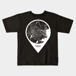 Tianjin, China City Map - Travel Pin Kids T-Shirt